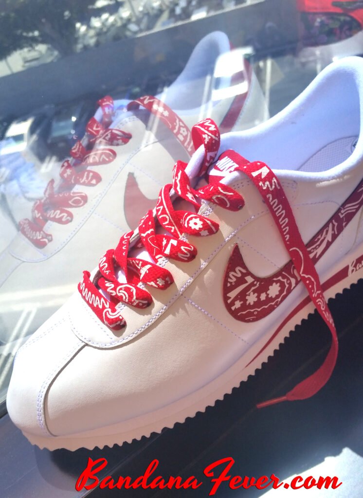 bandana fever designs custom shoe laces red bandana