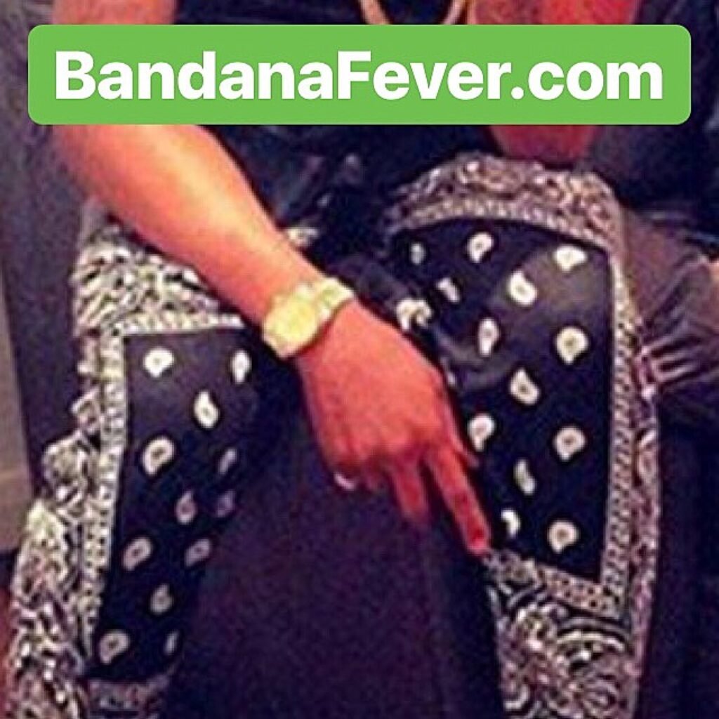 bandana fever designs custom joggers black bandana teardrops