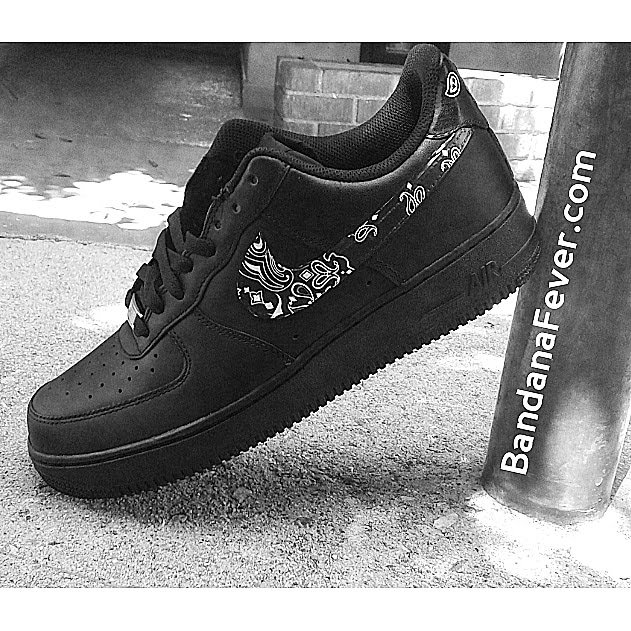 Bandana Fever Black Bandana Nike Air Force 1 Black Swoosh Bandana Fever Black Bandana Nike Air Force 1 Black Swoosh