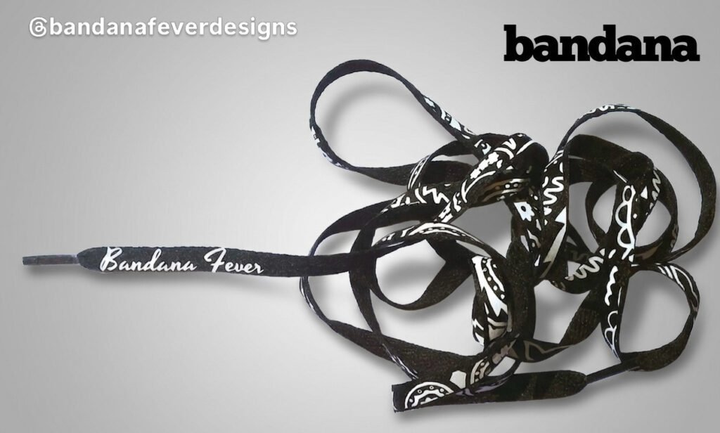 Bandana x Laces Black Bandana