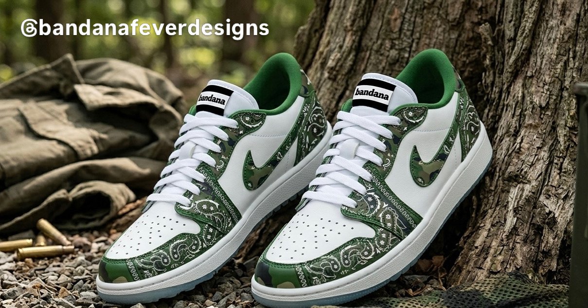 Bandana x Nike AJ1 Camo Bandana