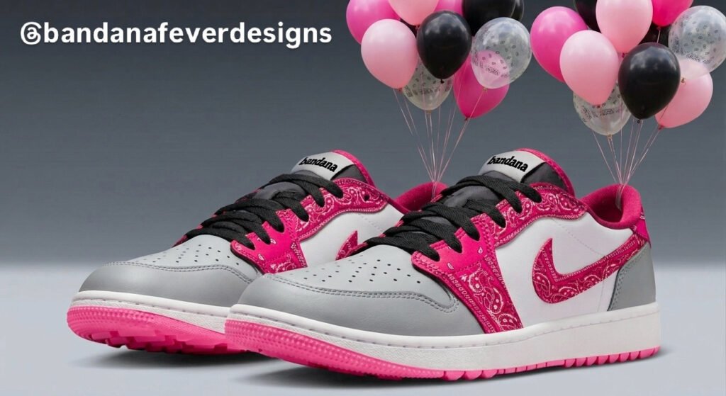 Bandana x Nike AJ1 Fuchsia Bandana