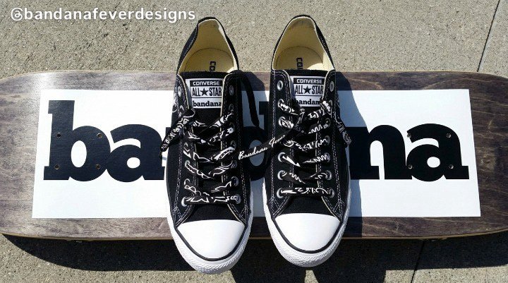 Bandana x Laces Black Bandana Converse