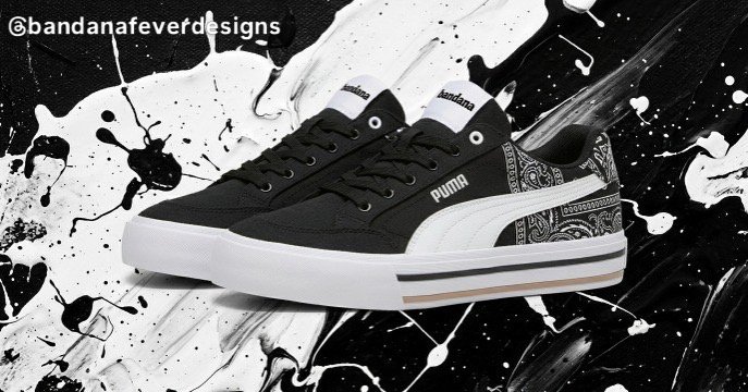 Bandana x Puma Black Bandana Half