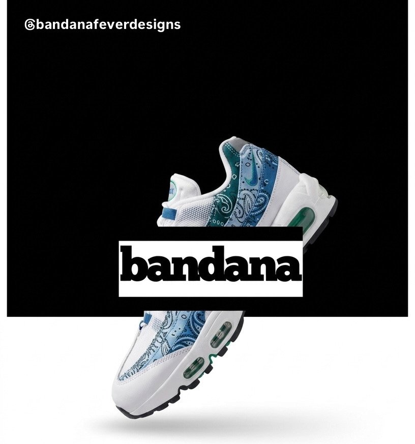 Bandana x Air Max 95 Green Blue Bandana