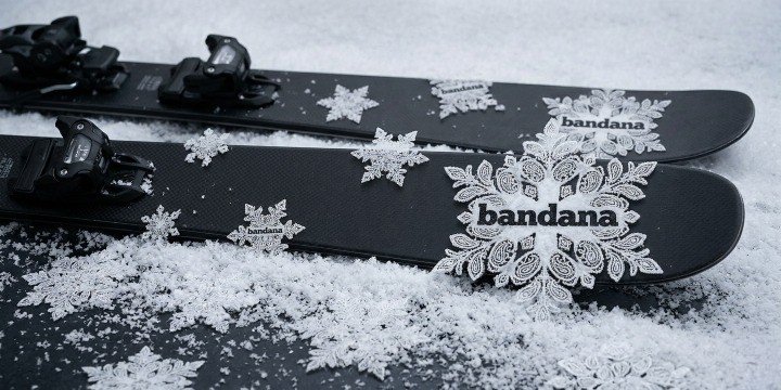 Bandana x Snowflakes Clear Bandana - Bandana Design