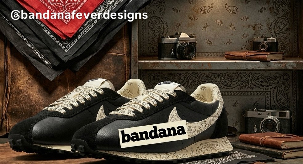 Bandana x Nike Cortez Khaki Bandana