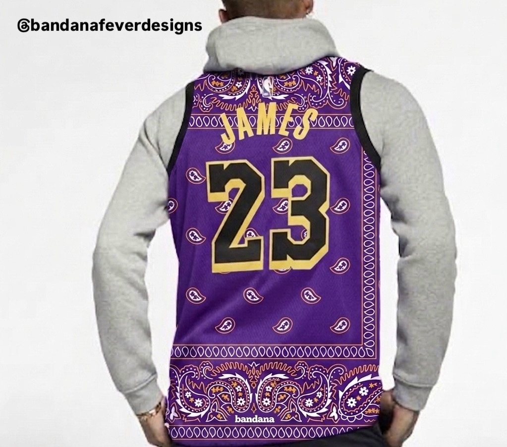 Bandana x LeBron Jersey Lakers Bandana