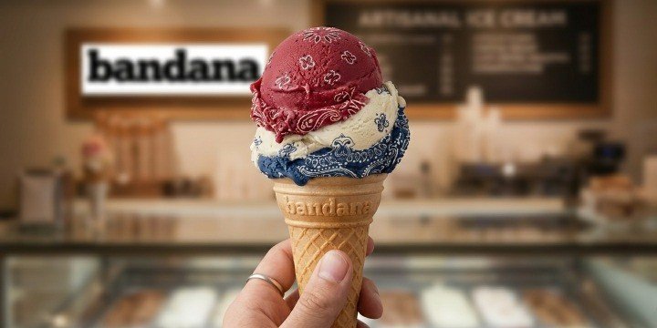 Bandana x Ice Cream Multi Bandana - Bandana Design