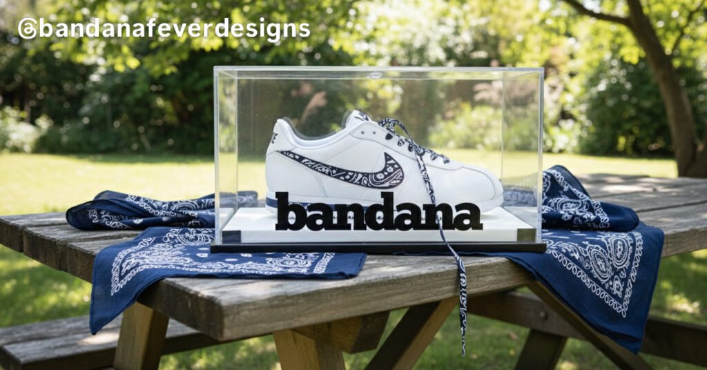 Bandana x Laces Navy Bandana Cortez