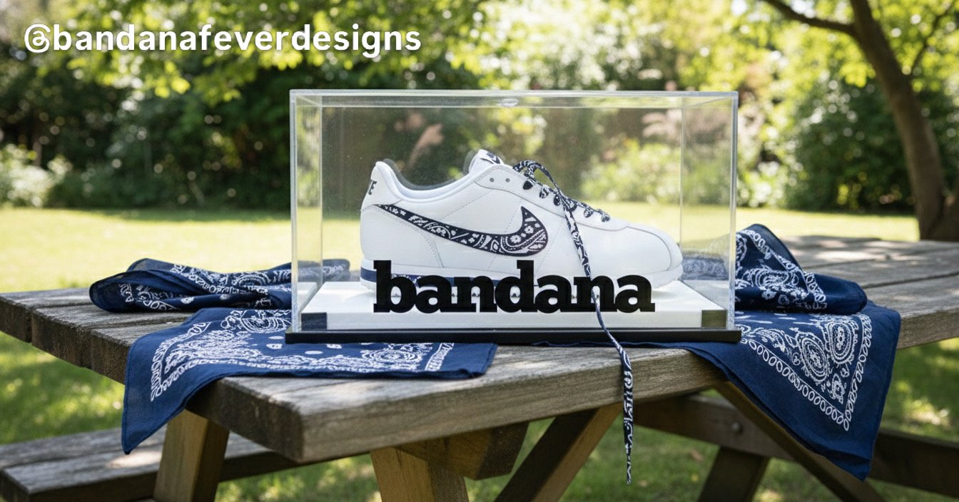 Bandana x Laces Navy Bandana Cortez