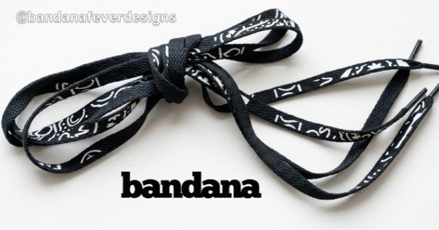 Bandana x Laces Navy Bandana