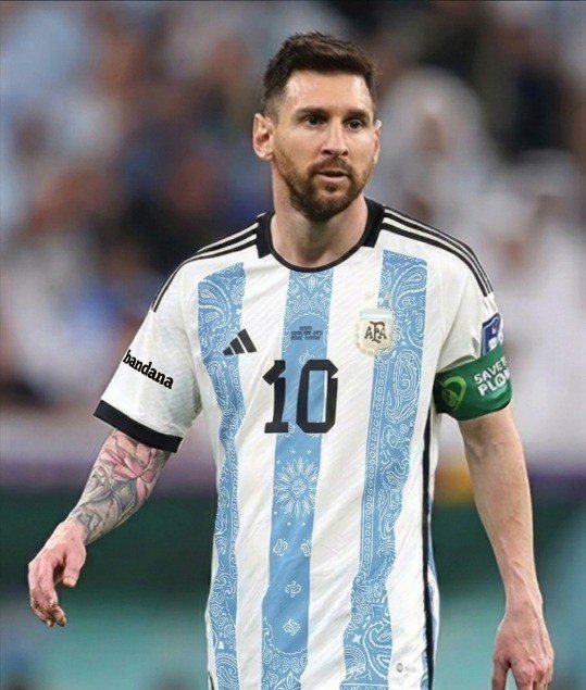 Bandana x Messi Jersey Baby Blue Bandana