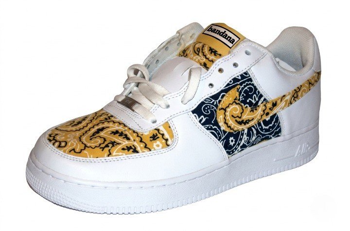Bandana x Nike AF1 Gold Black Bandana