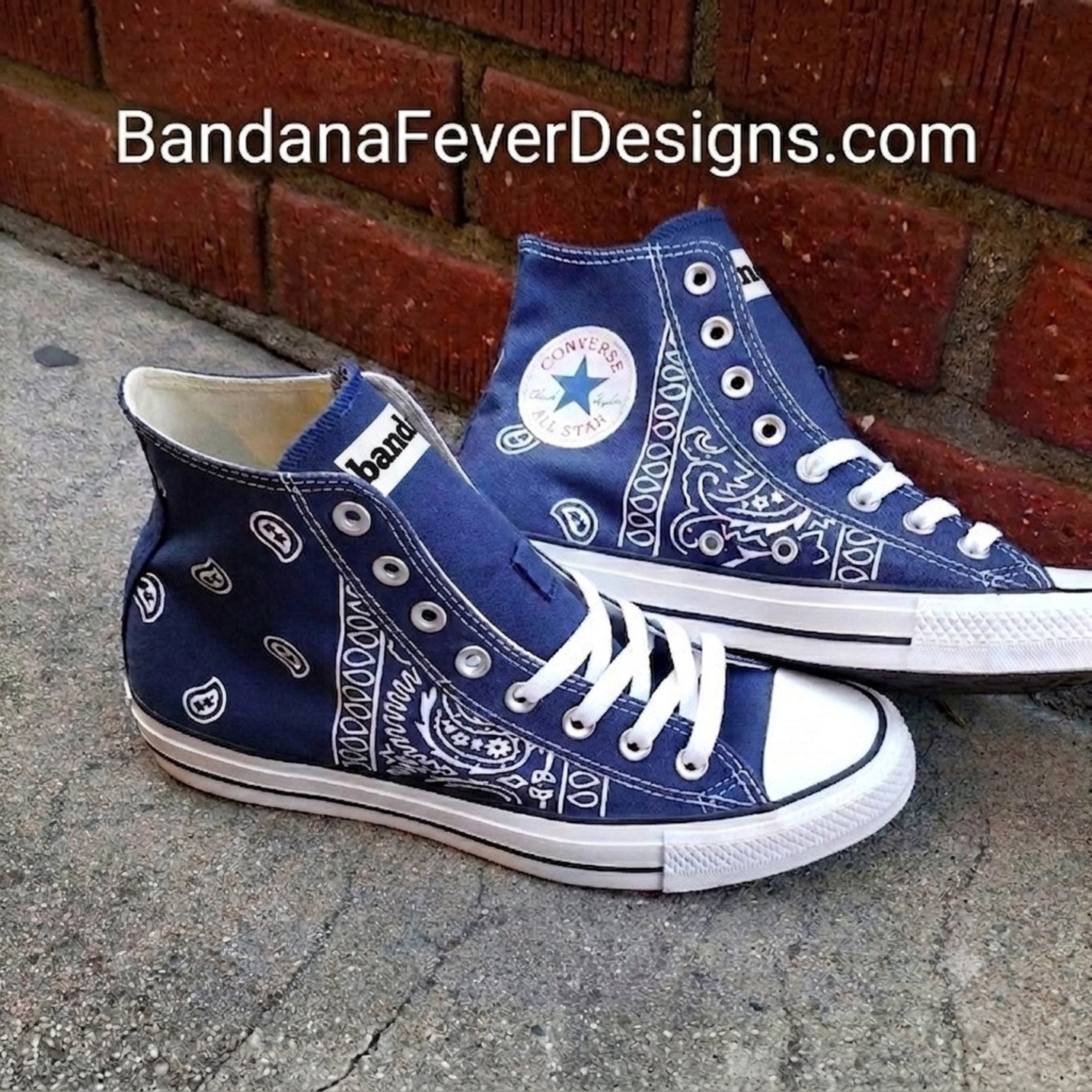 Bandana x Converse Hi Navy Bandana