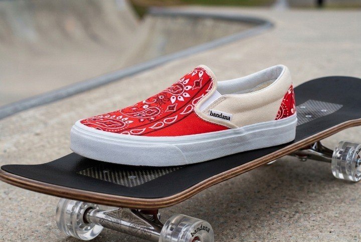 Bandana x Vans Slip-On Orange Bandana
