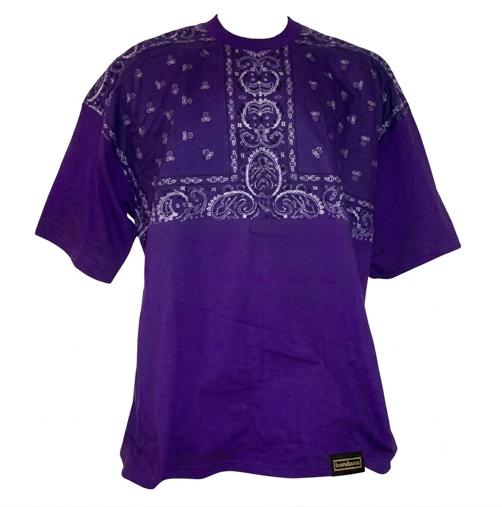 Bandana x T-Shirt Purple Bandana
