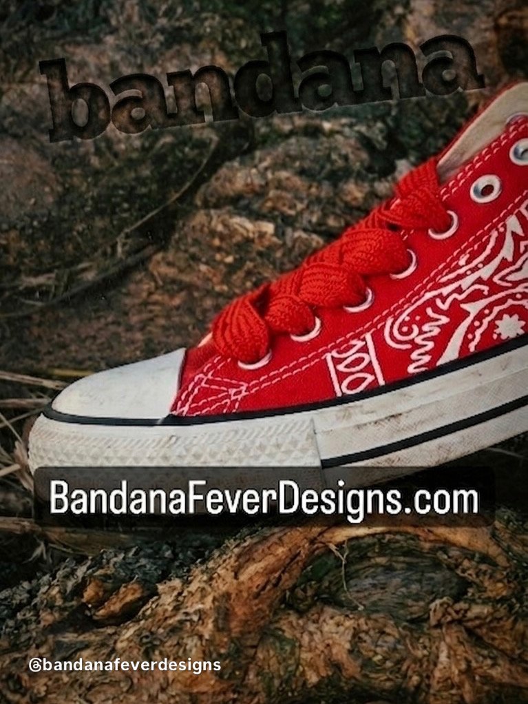 Bandana x Converse Red Bandana