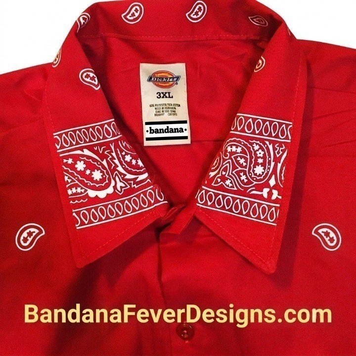 Bandana x Dickies Red Bandana Collar