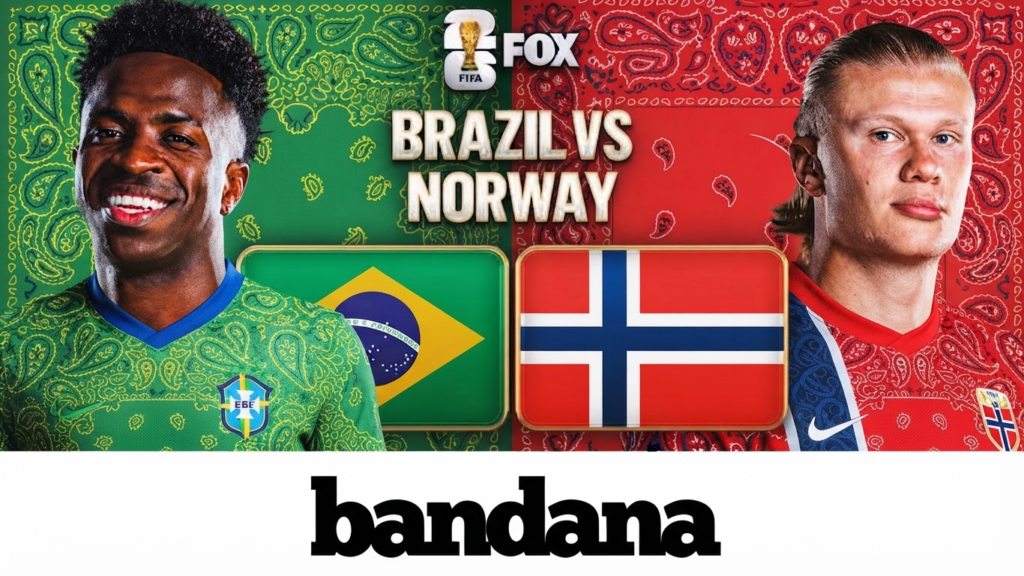 Bandana x Brazil Jersey Green Bandana Norway Red Bandana