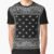 Bandana Fever Black Bandana Teardrops Graphic T-Shirt